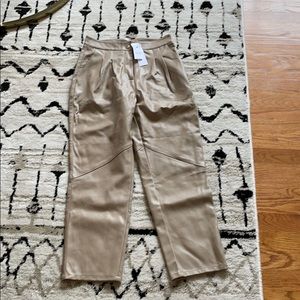 Topshop faux leather trouser